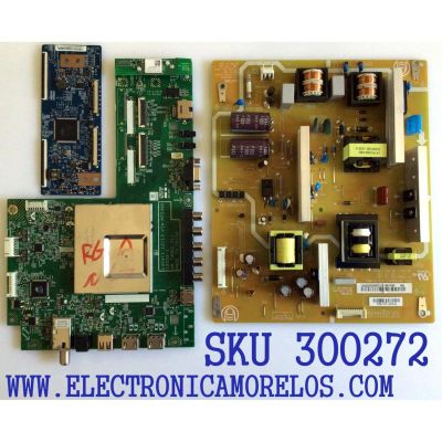 KIT DE TARJETAS PARA TV VIZIO / NUMERO DE PARTE MAIN 5574W01001G / 48.74N02.011 / 91.74W10.001G / T-CON 55.50T05.C03 / 5550T05C03 / FUENTE 56.04198.021G / 4H.B1800.031 / 5604198021G / PANEL T500HVN02.0 / MODELO E502AR LWJANHAN